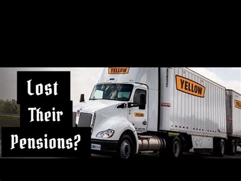 The unionized. . Yellow freight drivers lose pension